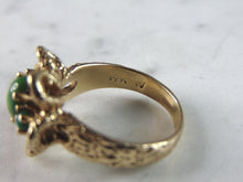 Load image into Gallery viewer, Womens Vintage Estate 14K Yellow Gold Flower Ring 6.4g E3121