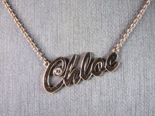 Load image into Gallery viewer, Womens Vintage Estate 14K Rose Gold 'Chloe' Diamond Necklace 4.4g E3146