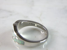 Load image into Gallery viewer, Womens Sterling Silver Modernist Opal Ring 4.1g E3197