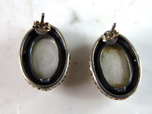 Load image into Gallery viewer, Womens Vintage Estate Sterling Silver M.O.P.  Earrings 9.3g E3234