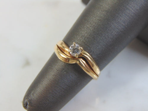 Vintage Estate Women's 14K Gold, Solitaire Diamond Engagement Ring, 2.2g E3235