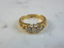 Load image into Gallery viewer, Vintage Estate Women&#39;s 14K Yellow Gold, Diamond Ring, 2.7g E3236