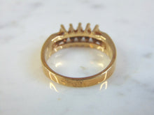 Load image into Gallery viewer, Womens Vintage Estate 10k Gold Ring w/ Blue Sapphire ? Stones 4.0g E3244