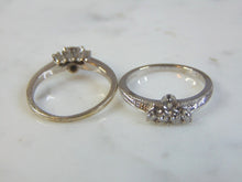 Load image into Gallery viewer, Vintage Estate Women&#39;s 14K White Gold, Diamond Engagement Ring Set, 4.4g E3261