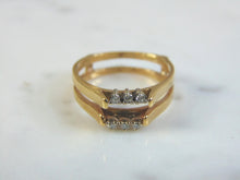 Load image into Gallery viewer, Vintage Estate Women&#39;s 14K Yellow Gold, Diamond Ring, 3.5g E3263