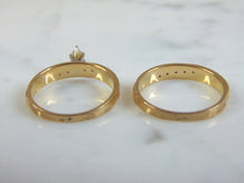 Load image into Gallery viewer, Vintage Estate Women&#39;s 14K Yellow Gold, Diamond Engagement Ring Set, 3.9g E3265