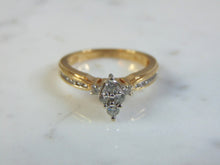 Load image into Gallery viewer, Vintage Estate Women&#39;s 14K Yellow Gold, Diamond Ring, 3.6g E3266