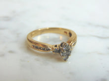 Load image into Gallery viewer, Vintage Estate Women&#39;s 14K Yellow Gold, Diamond Ring, 3.9g E3268