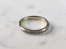 Load image into Gallery viewer, Womens Vintage Estate 10K White Gold Diamond Ring 2.2g #E3271
