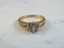 Load image into Gallery viewer, Womens Vintage Estate 10K Yellow Gold Diamond Ring 4.0g E3272