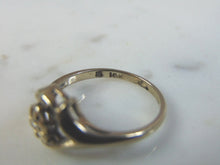 Load image into Gallery viewer, Womens Vintage Estate 10K White Gold Diamond Ring 1.9g E3274