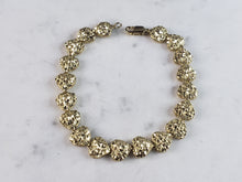 Load image into Gallery viewer, Womens Vintage Estate 14k Gold Heart Link Bracelet 9.4g E3281