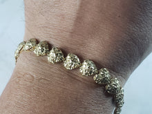 Load image into Gallery viewer, Womens Vintage Estate 14k Gold Heart Link Bracelet 9.4g E3281