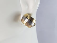 Load image into Gallery viewer, Womens Vintage Estate 14K Multi Tone Gold Earrings 4.1g E3287