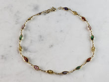 Load image into Gallery viewer, Womens Vintage Estate 14K Yellow Gold Anklet Bracelet, 3.5g E3291
