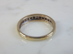 Mens Vintage Estate 14k White Gold Diamond Ring 4.3g #E3297
