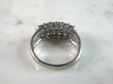 Load image into Gallery viewer, Womens Vintage Estate Sterling Silver CZ Ring 3.6g  E3309