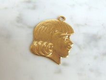 Load image into Gallery viewer, Womens Vintage Estate 14k Gold Silhouette Susan Charm Bracelet 2.7g E3315