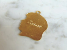 Load image into Gallery viewer, Womens Vintage Estate 14k Gold Silhouette Susan Charm Bracelet 2.7g E3315