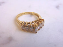 Load image into Gallery viewer, Womens Vintage Estate 14K Yellow Gold Marquise Diamond Cluster Ring 4.0g  #E3327