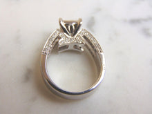 Load image into Gallery viewer, Womens Vintage Estate 14k White Gold Diamond Engagement Ring 9.3g #E3341