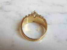 Load image into Gallery viewer, Women's Vintage Estate 14K Yellow Gold .92cts Diamond Ring 6.3g E3347