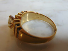 Load image into Gallery viewer, Women's Vintage Estate 14K Yellow Gold .92cts Diamond Ring 6.3g E3347
