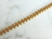 Load image into Gallery viewer, Womens Vintage Estate 14K Gold Diamond Tennis Bracelet 9.2g E3385