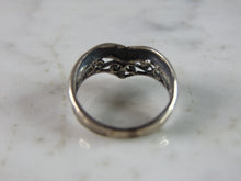 Load image into Gallery viewer, Womens Vintage Estate Sterling Silver Modernist Ring 2.1g E3413
