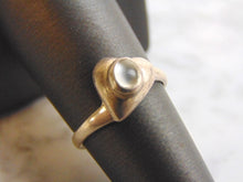 Load image into Gallery viewer, Womens Vintage Estate Sterling Silver Modernist Heart Ring 2.7g #E3430