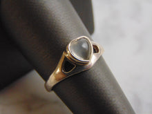 Load image into Gallery viewer, Womens Vintage Estate Sterling Silver Modernist Heart Ring 3.0g #E3443