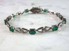 Load image into Gallery viewer, Womens Vintage Estate Sterling Silver Modernist Bracelet 9.4g E3455