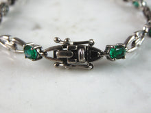 Load image into Gallery viewer, Womens Vintage Estate Sterling Silver Modernist Bracelet 9.4g E3455