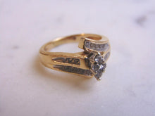 Load image into Gallery viewer, Womens Vintage Estate 14K Yellow Gold Diamond Engagement Ring 4.6g  #E3533