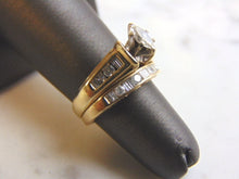 Load image into Gallery viewer, Women&#39;s Vintage Estate 14K Yellow Gold Diamond Engagement Ring Set, 4.9g E3535