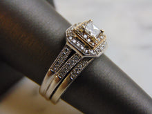 Load image into Gallery viewer, Women&#39;s Vintage Estate 14K White Gold Diamond Engagement Ring Set, 8.9g E3539