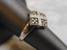 Load image into Gallery viewer, Womens Vintage Estate 14K White Gold Chocolate Diamond Ring, 5.1g E3606