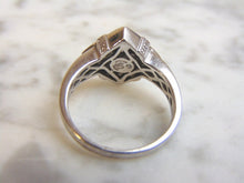 Load image into Gallery viewer, Womens Vintage Estate 14K White Gold Chocolate Diamond Ring, 5.1g E3606