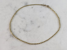 Load image into Gallery viewer, Womens Vintage Estate 14K Yellow Gold Rope Bracelet, 2.0g E3703
