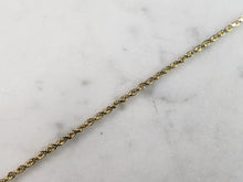 Load image into Gallery viewer, Womens Vintage Estate 14K Yellow Gold Rope Bracelet, 2.0g E3703