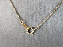 Load image into Gallery viewer, Womens Vintage Estate 10K Gold Diamond Eternity Pendant w/ Necklace 2.4g #E3719