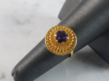 Load image into Gallery viewer, Womens Vintage Estate 21K Yellow Gold Ring 4.2g E3723
