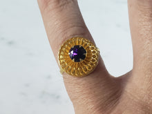 Load image into Gallery viewer, Womens Vintage Estate 21K Yellow Gold Ring 4.2g E3723