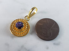 Load image into Gallery viewer, Womens Vintage Estate 21K Yellow Gold Pendant 3.5g E3724