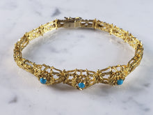 Load image into Gallery viewer, Womens Vintage Estate 18K Yellow Gold Bracelet, 16.0g E3730