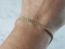 Load image into Gallery viewer, Womens Vintage Estate 14K Yellow Gold Rope Bracelet, 5.3g E3733