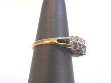 Load image into Gallery viewer, Womens Vintage Estate 14k Yellow Gold Diamond Cluster Ring 3.4g #E3811