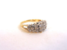 Load image into Gallery viewer, Womens Vintage Estate 14k Yellow Gold Diamond Cluster Ring 3.4g #E3811