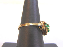 Load image into Gallery viewer, Women&#39;s Vintage Estate 14K Yellow Gold Ring w/ Emeralds, 4.0g E3819