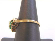 Load image into Gallery viewer, Women&#39;s Vintage Estate 14K Yellow Gold Ring w/ Emeralds, 4.0g E3819